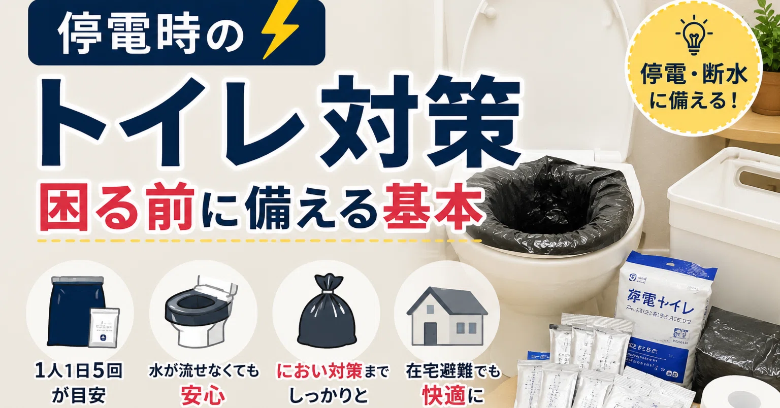 断水・停電でも使える】水不要◎非常用コンポストトイレ｜災害・長期