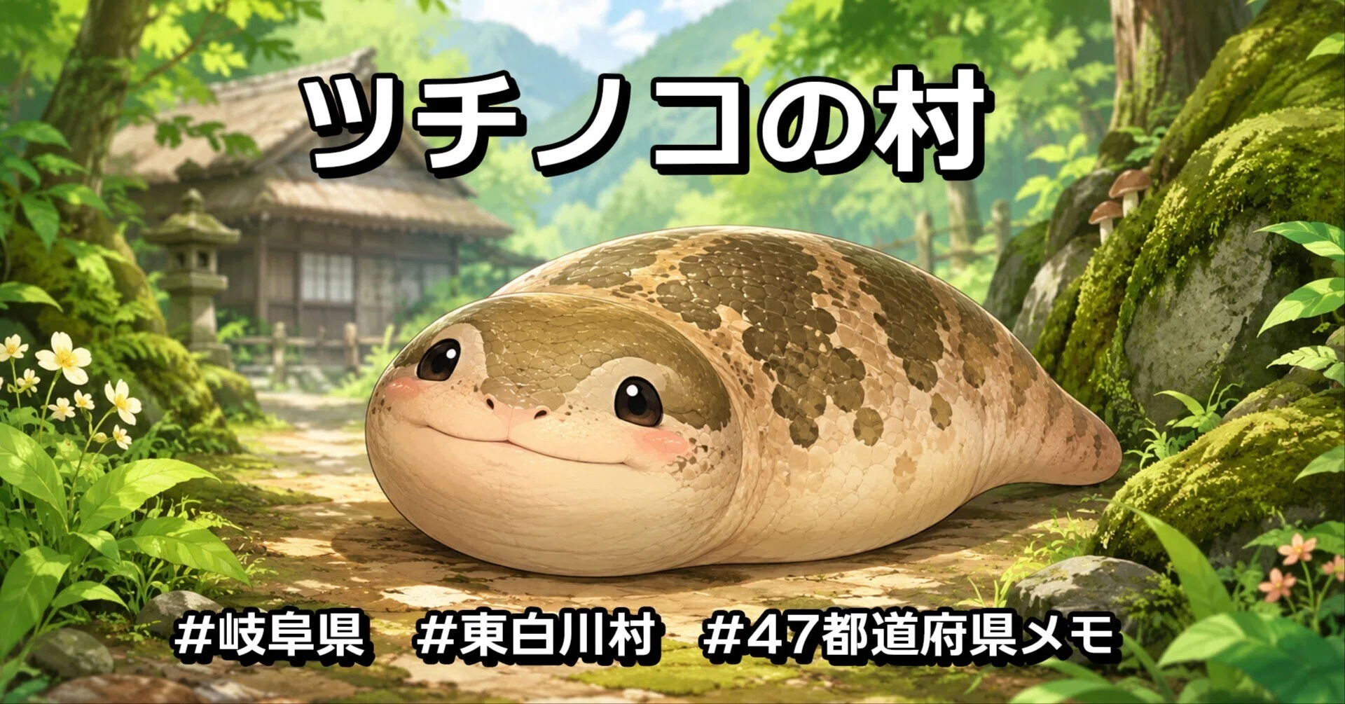 ツチノコで村おこし！ #岐阜県 #東白川村 #47都道府県メモ｜あやぴょこ