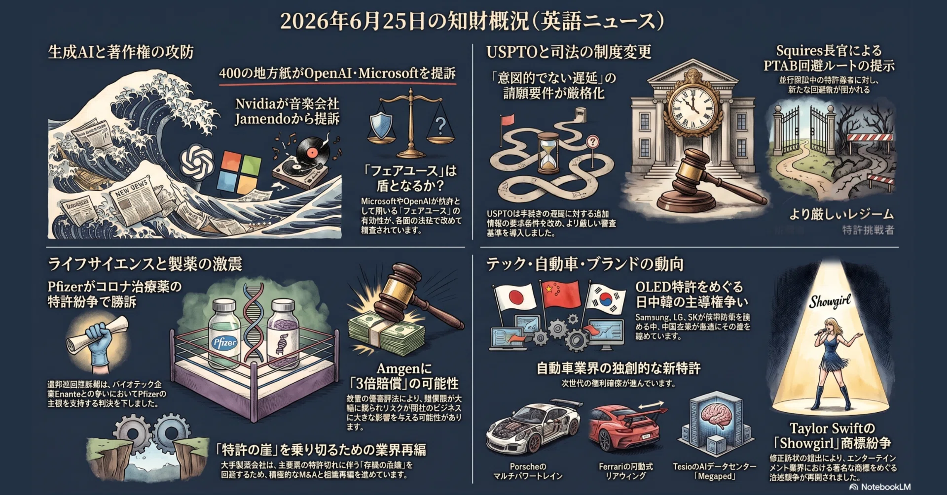 パテサロデイリー【昨日の英語知財ニュース】 2026年6月26日号