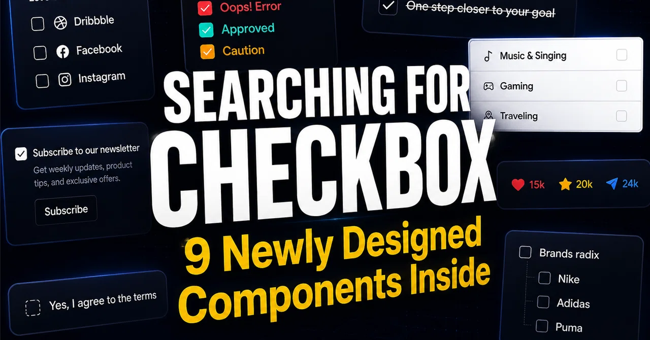 9 Shadcn Checkbox Components for React & Next.js|Sanjay Joshi