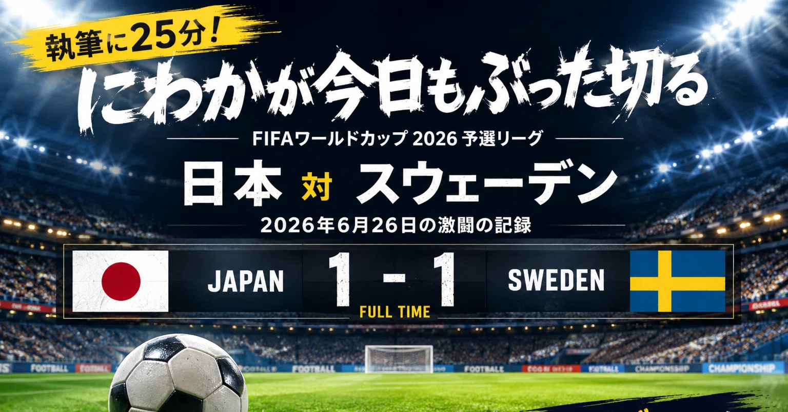 FIFA World Cup 2026 日本対スウェーデン タオルマフラー 【公式通販】