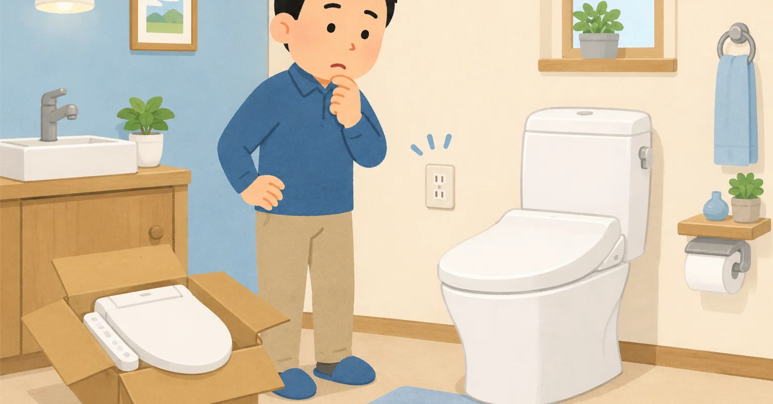 安いからと即決した温水洗浄便座。取り付けの日に青ざめた私が、やっと 