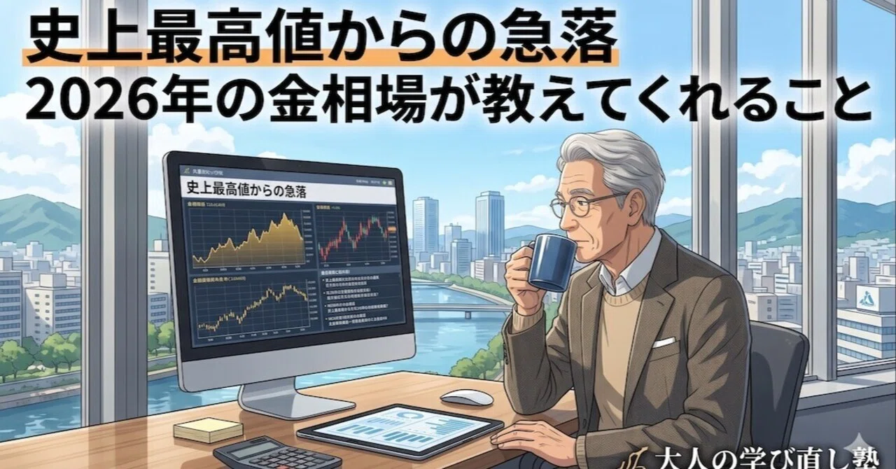 定価24万円　お金の科学 史上最高値からの急落 2026年の金相場が教えてくれること｜ seiichirou