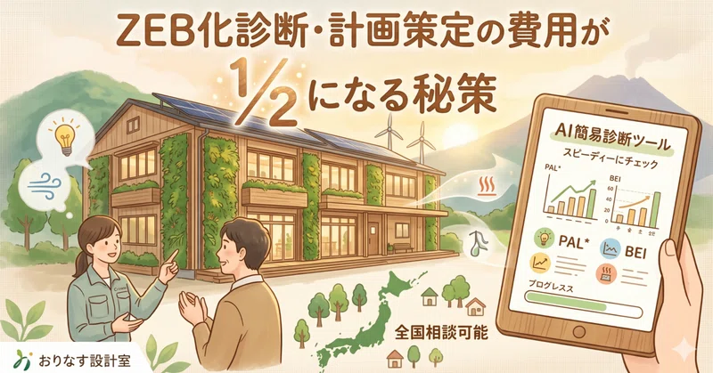 ZEB化診断・計画策定の費用が1/2になる秘策 eyecatch