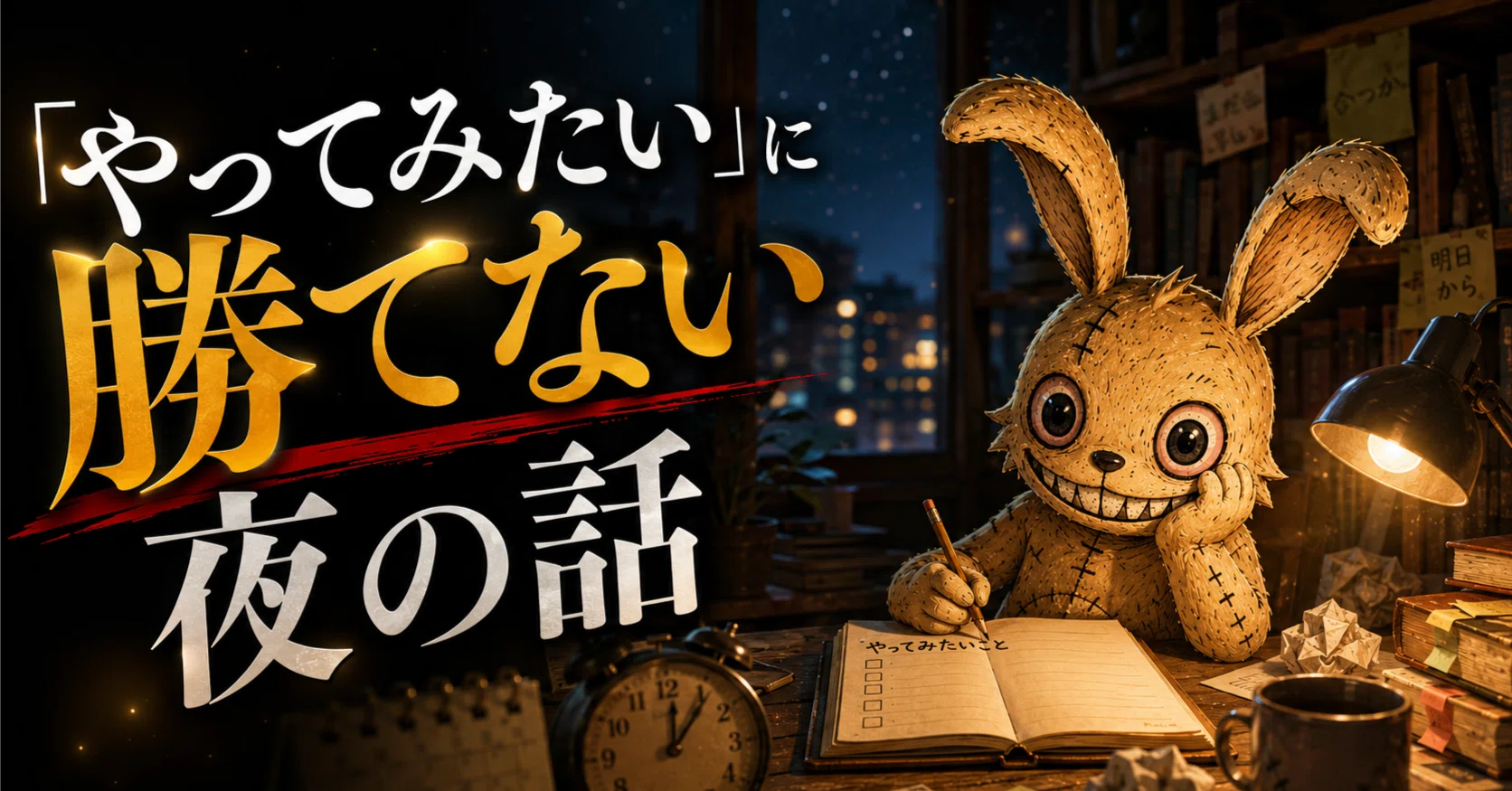 夜叉丸ページ やってみたい」に勝てない夜の話【YouTube奮闘記録＃4】｜夜叉丸