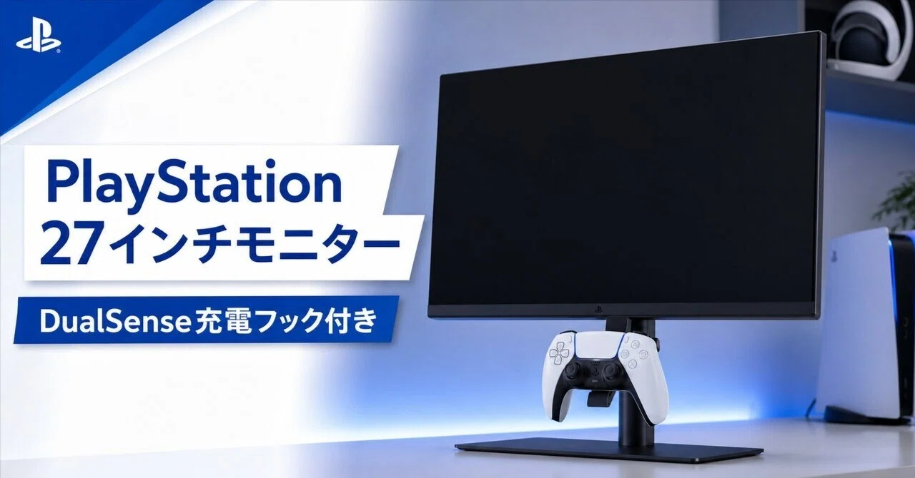 PlayStation 27インチ ゲーミングモニターレビューと特徴 DualSense