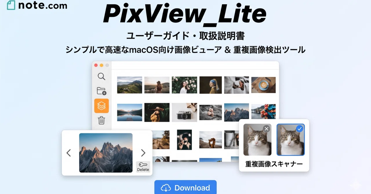 【無料配布】大量の画像を爆速でチェック＆重複削除！Mac用画像ビューアー「PixView_Lite」を作りました｜Alice