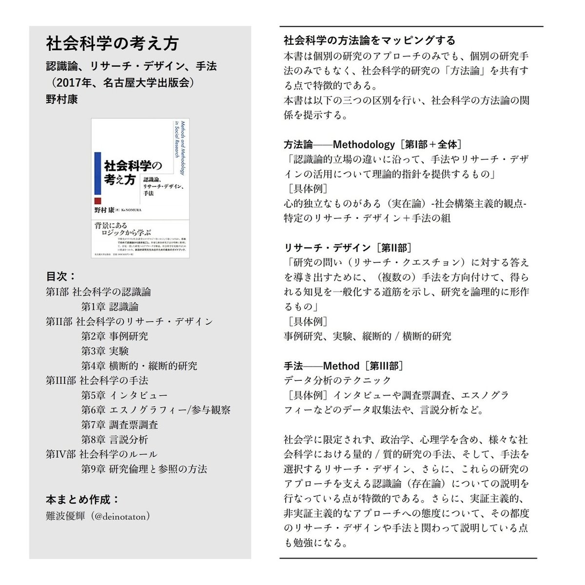 社会科学の考え方 認識論、リサーチ・デザイン、手法』（2017年