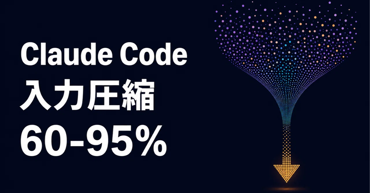 Claude Codeのコンテキスト肥大を圧縮する──ログ・RAG・ツール出力を60〜95%削る運用メモ｜nikki