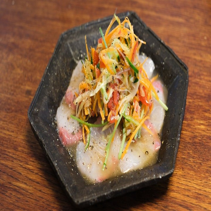 鰤を丸ごと一匹捌く 生食 肝料理 カルパッチョ タルタル かに倶楽部 Note