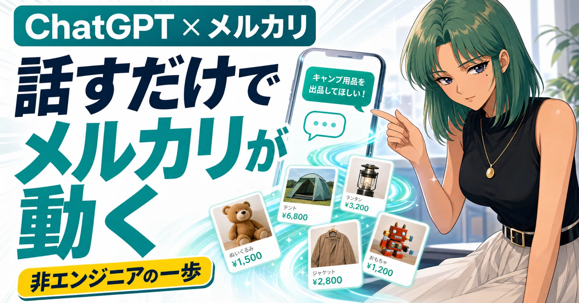 話しかけるだけでメルカリが動く。出品が一気に楽になった｜Neiju