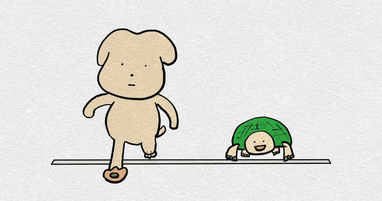 日本語 Japanese 4コマ漫画 犬シリーズ イヌとカメ English Four Frame Cartoon Dog Series Dog And Turtle ねこやま シュールな4コママンガ Note