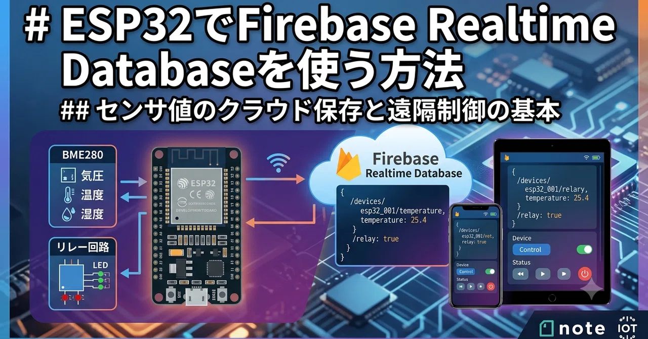 ESP32에서 Firebase Realtime Database를 사용하는 방법 : 센서 값의 클라우드 저장과 원격 제어의 기본 ...