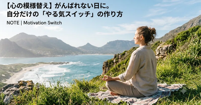 【心の模様替え】がんばれない日に。自分だけの「やる気スイッチ」の作り方