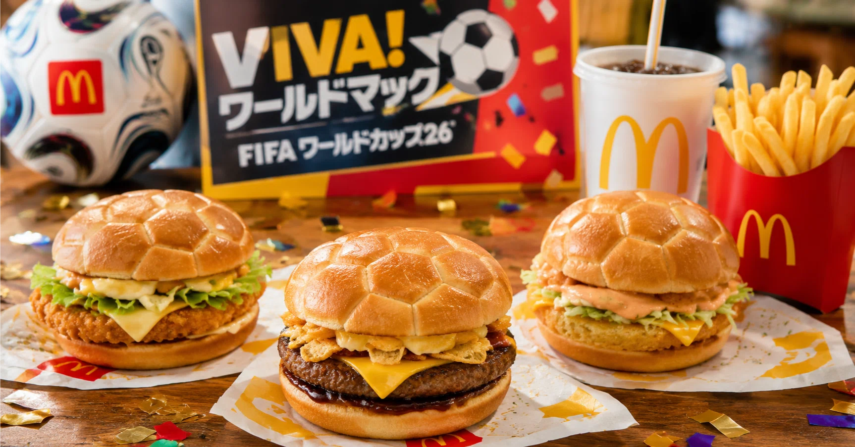 マクドナルド　ワールドカップ　サッカーボール　限定品 どうやってマクドナルドのサッカーボール型バンズになるのか｜元食品