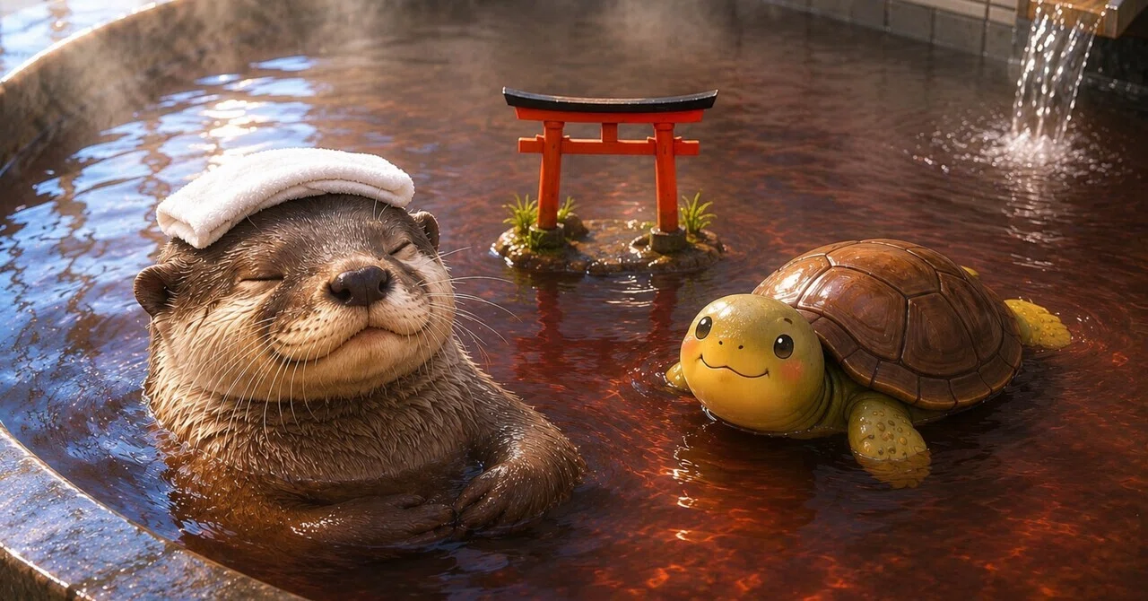 亀山温泉に行ってみた♨️｜カワウソくん＠ちば観光実験室