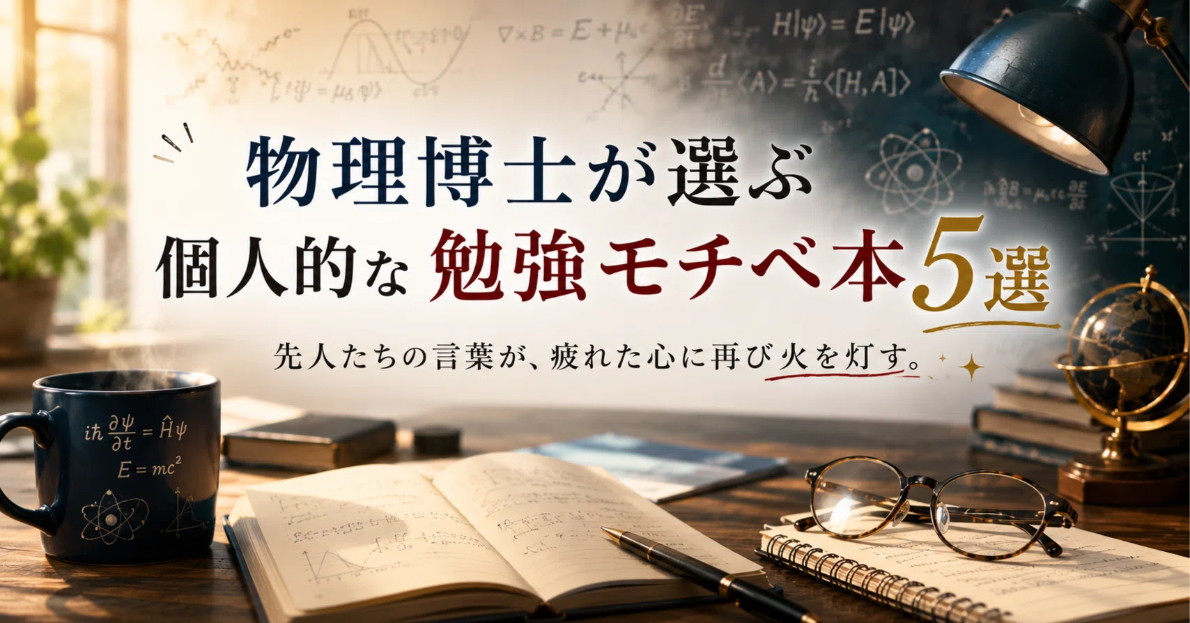 物理博士が選ぶ個人的な勉強モチベ本5選｜shyphys
