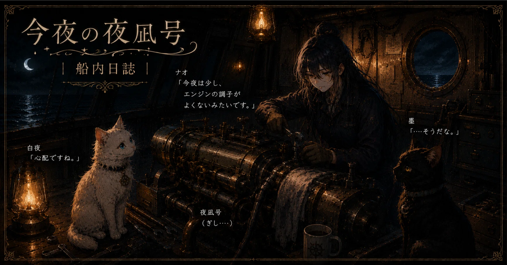 夜凪の神秘 今夜の夜凪号｜船内日誌 #103「夜食」｜夜ノ海月🪼
