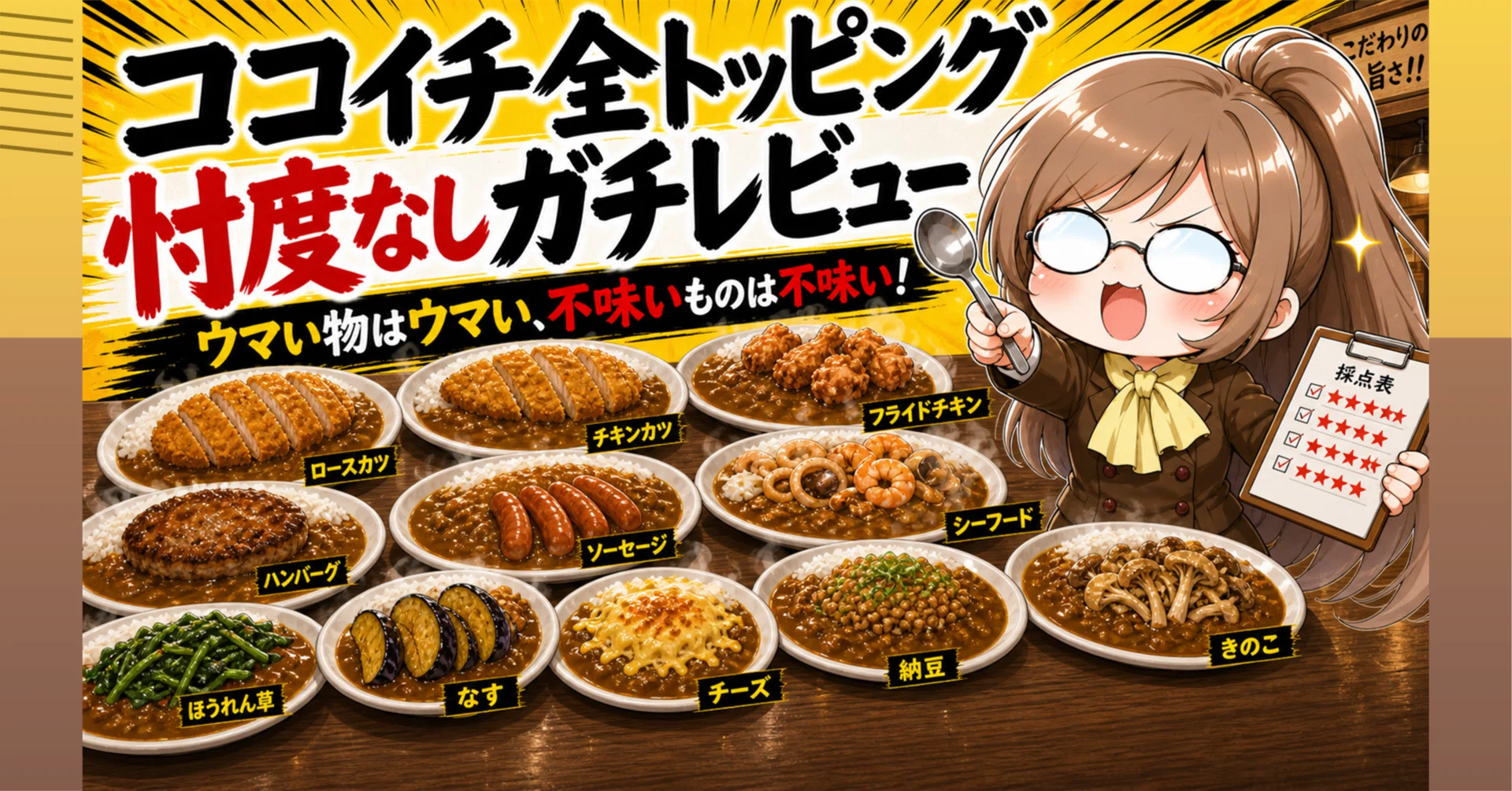 コーイチ まとめうり CoCo壱番屋（ココイチ）全トッピングメニュー忖度なしガチレビュー