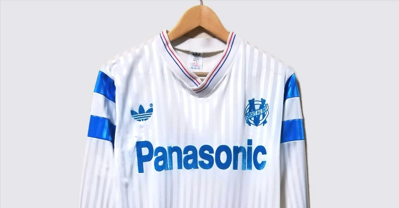 マルセイユの1989-91ユニフォーム！「フランス製」と「ポルトガル製
