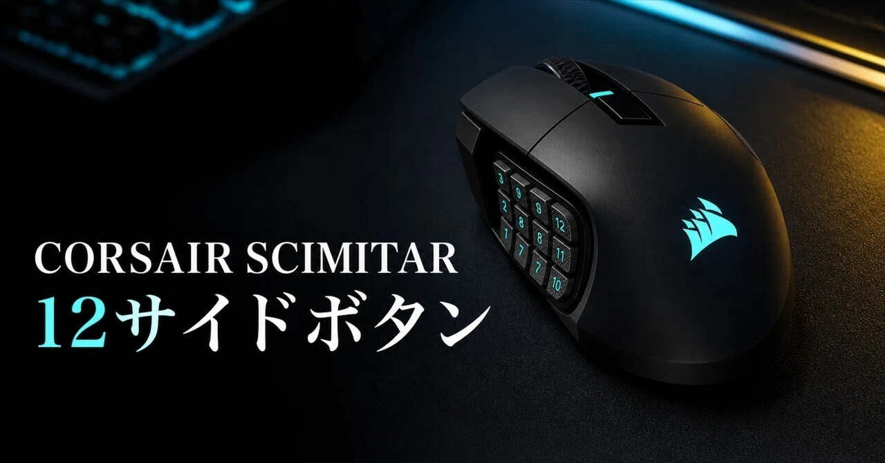 CORSAIR SCIMITAR ELITE WIRELESSのレビュー・口コミ評判と特徴