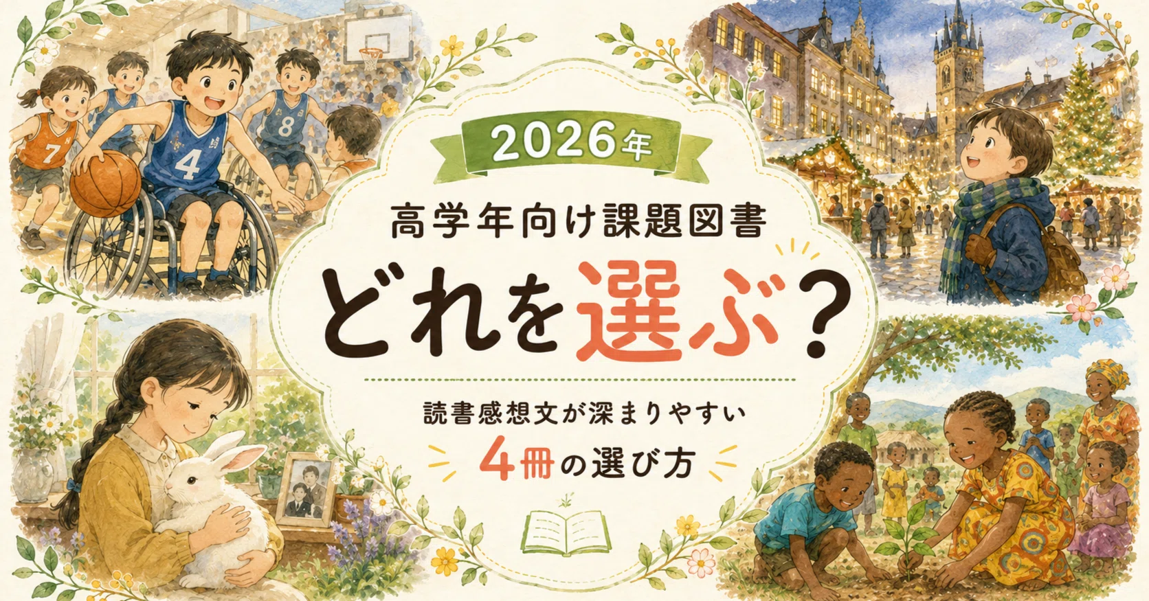 2026年の高学年向け課題図書、どれを選ぶ？読書感想文が深まりやすい4