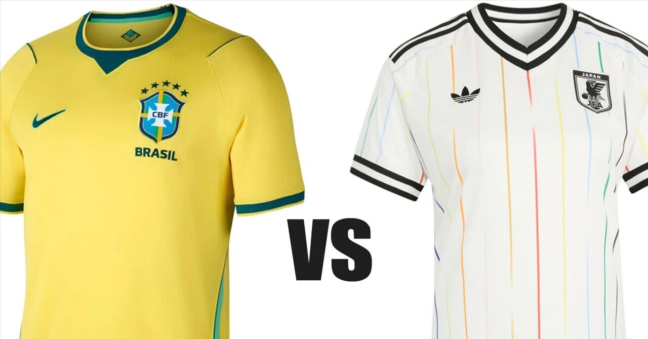 W杯ラウンド32 ブラジルvs日本のユニ組み合わせ決定！日本は「アウェイ