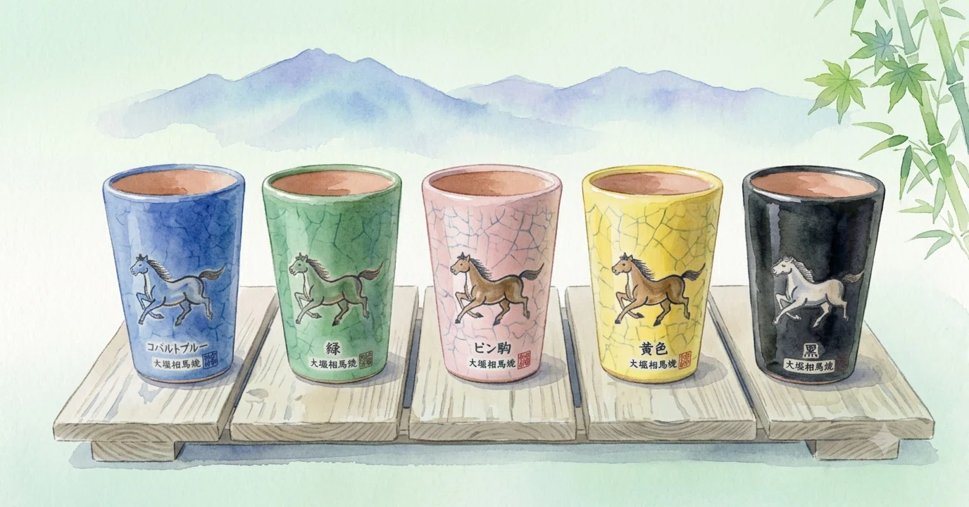 大堀相馬焼】松永窯 ビールタンブラー5色セット｜夏のお中元・ギフトに 