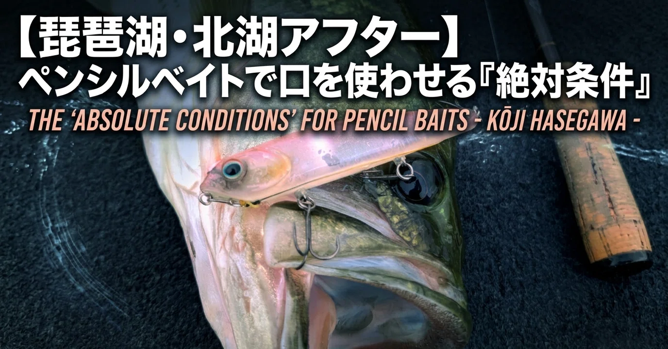 MELOSH CustomBaits MeloshWoody's ペンシルベイト 琵琶湖北湖】アフタースポーンの飽食バスを狂わせる「ペンシルベイト