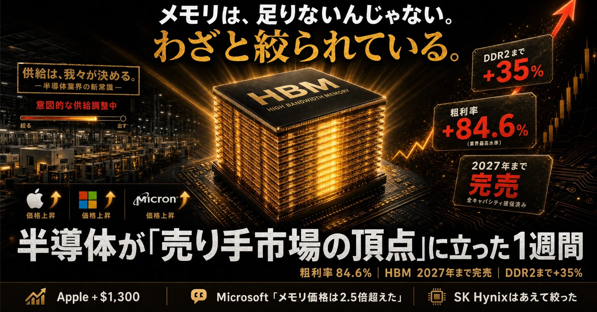 メモリ各種　動作未確認 メモリは足りないんじゃない。わざと絞られている。半導体が「売り手