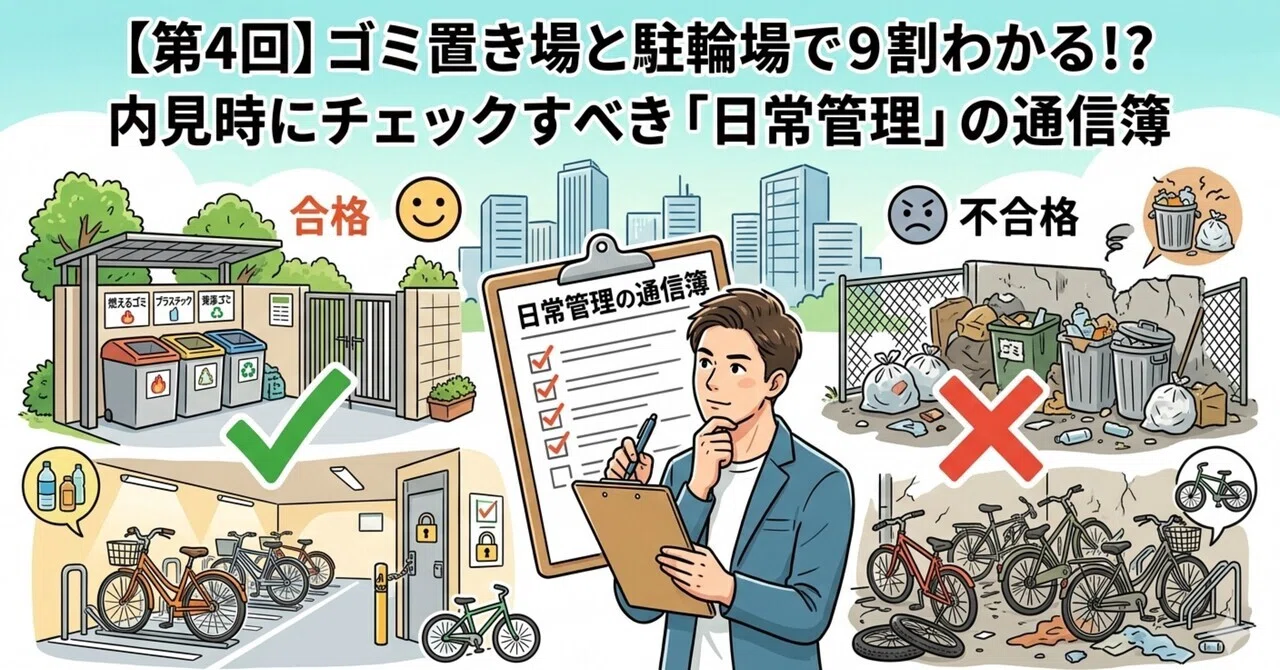第4回】ゴミ置き場と駐輪場で9割わかる！？内見時にチェックすべき 