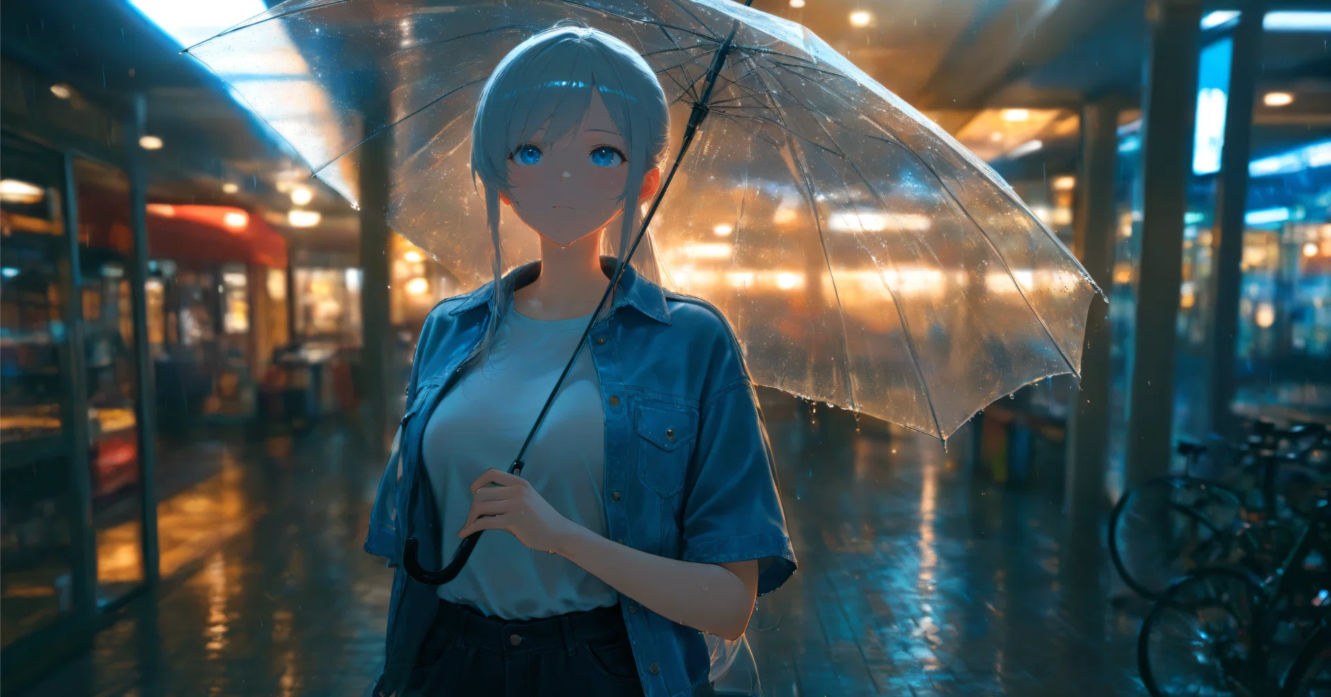ワンシーン #29 雨のコンビニ前｜くるみあん