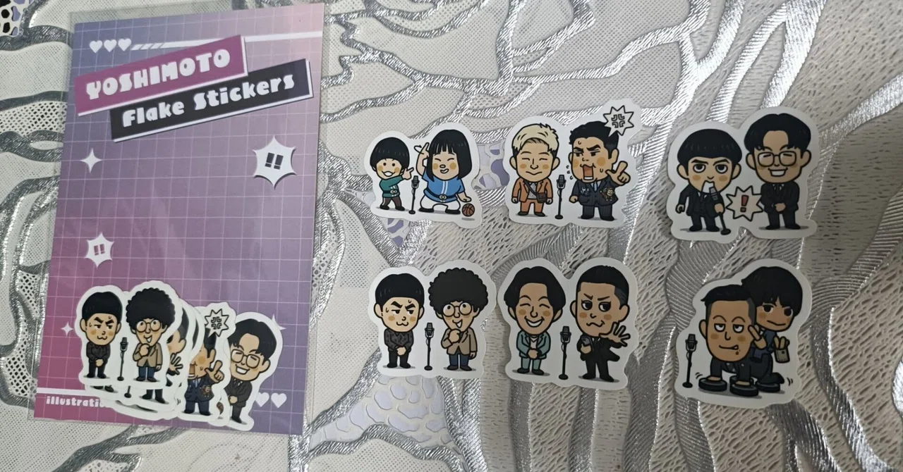 I bought Yoshimoto M-1 Finalist stickers to celebrate my pay raise!｜議論メシ編集部