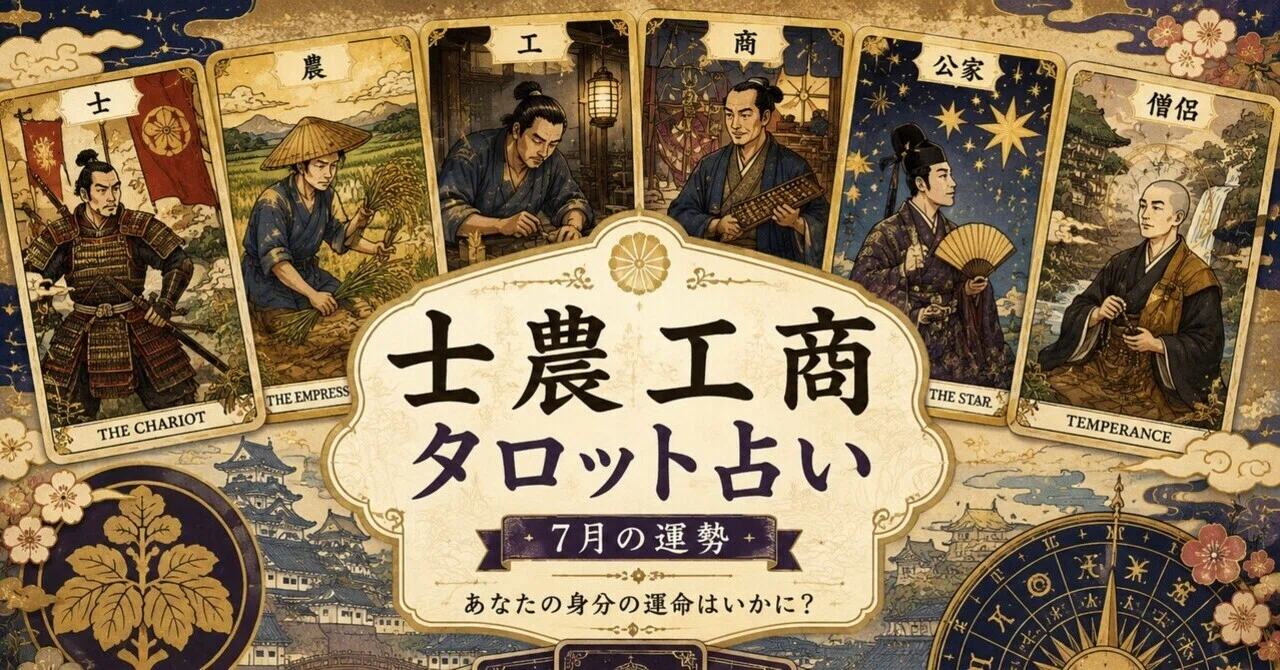 Kadasu-do Tarot Reading] Shi-no-ko-sho - July Fortune -｜嘉出堂 圭太