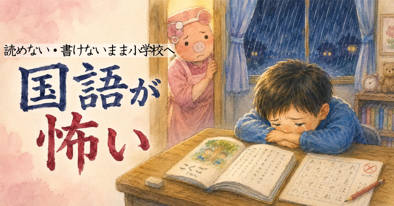 ひらがな読めない・書けないまま小学校へ。「国語が怖い」と行き渋り 