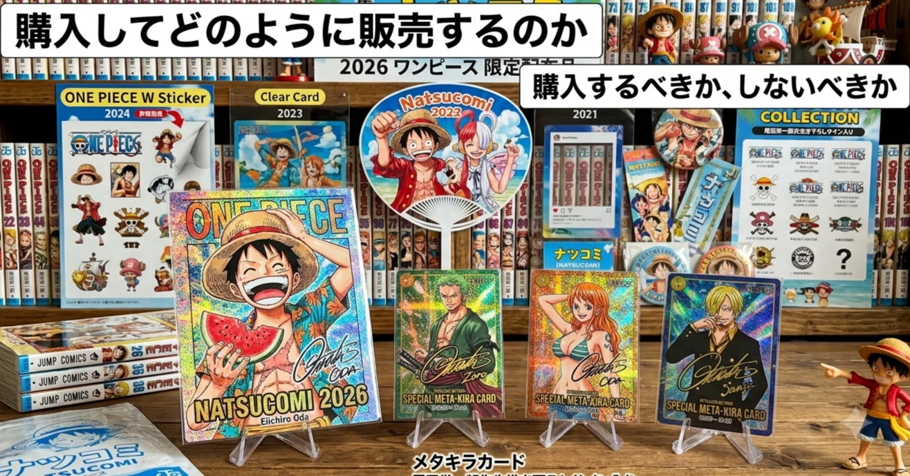 ワンピース ナツコミ メタキラカードと過去の配布品について｜トレカ 