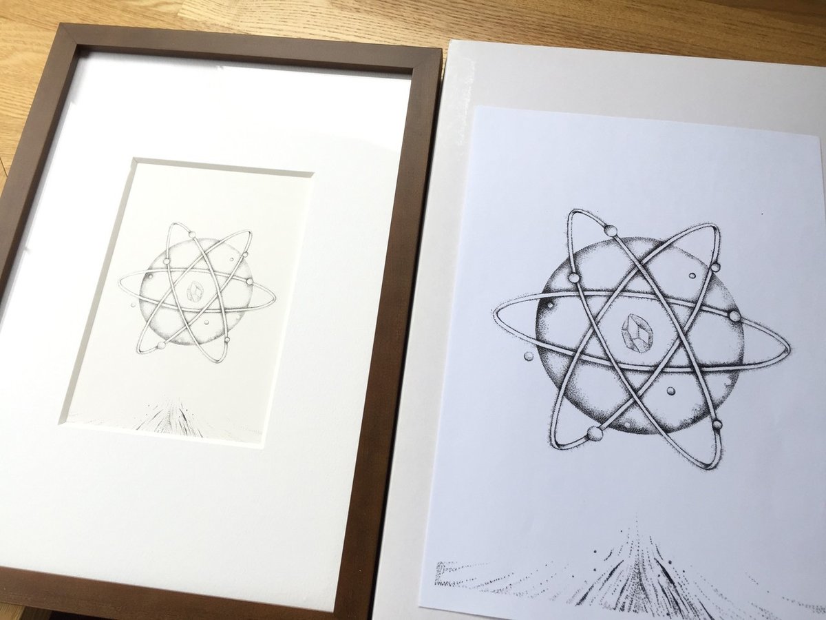 点描画のお手本づくり｜アユミ＠絵描き