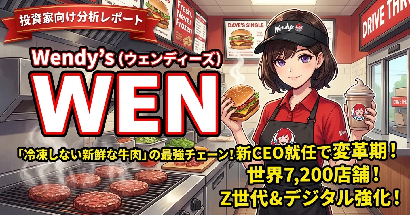 WEN）The Wendy's Company投資家向け分析レポート【Nasdaq｜外食