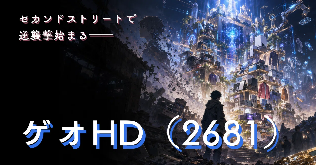 ゲオHD（2681）完全分析：セカンドストリートで逆襲撃始まる――｜黒い終値