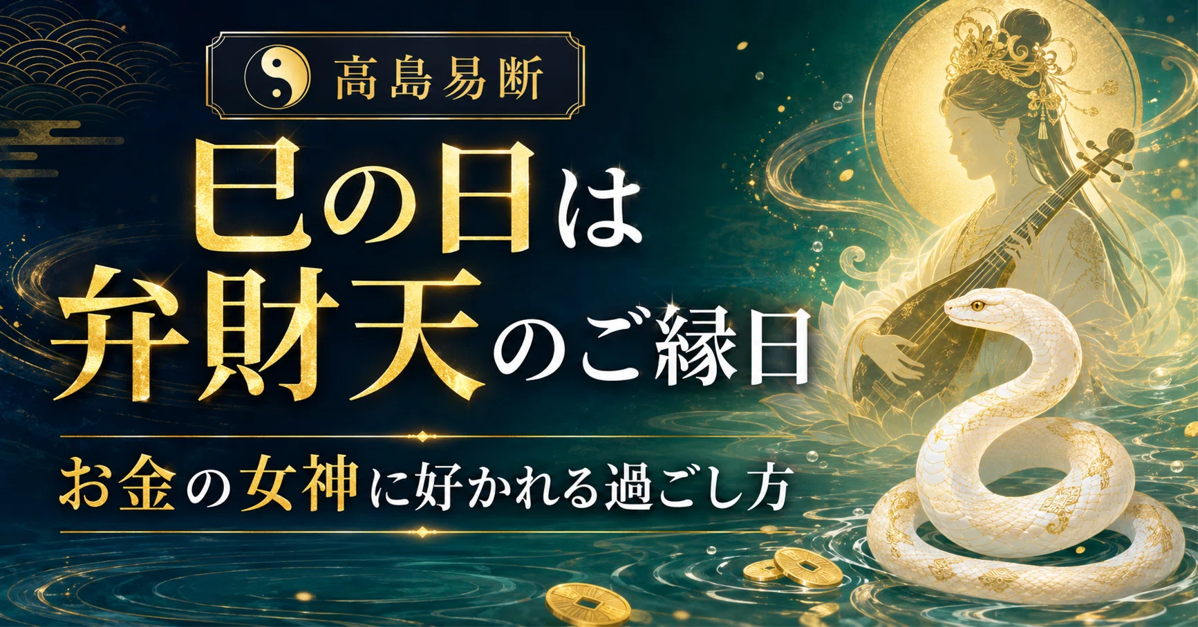 巳の日は弁財天のご縁日｜2026年後半の金運カレンダー｜高島易断【公式】
