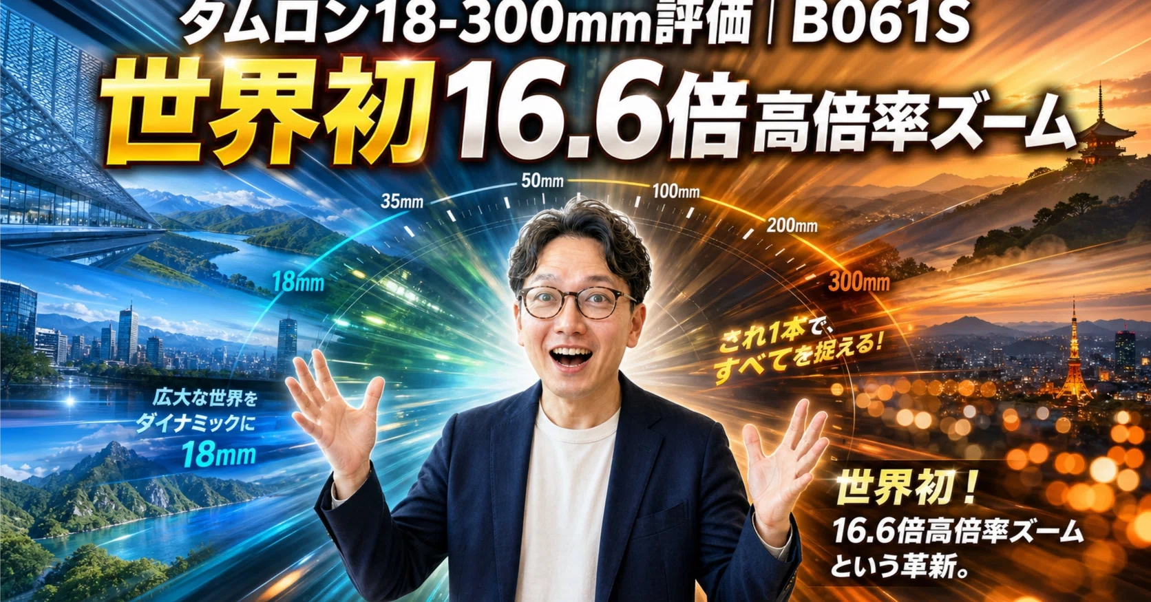 タムロン18-300mm評価｜B061S世界初16.6倍高倍率ズーム｜エスワン／OMASA