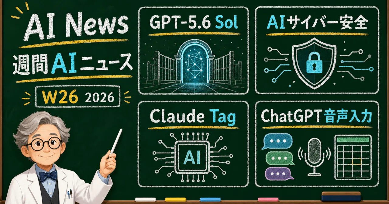 週間AIニュース！！（6/22〜6/28）｜Daiki | AI Lab