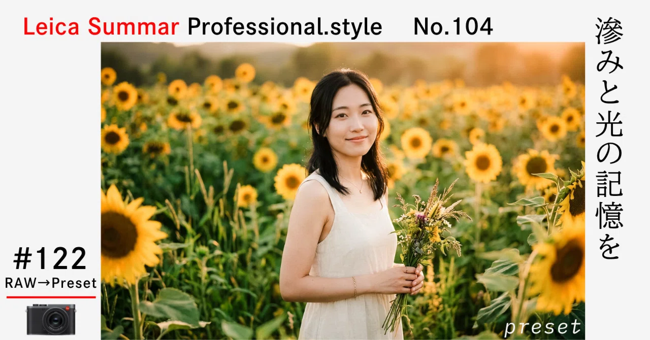 Leica Summar 50mm F2 専用】デジタルで蘇る、あの滲みと光。記憶を