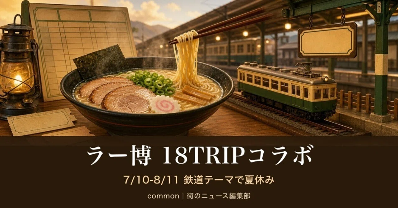 新横浜ラーメン博物館】夏休み前から開催の18TRIPは7/10〜8/11の期間
