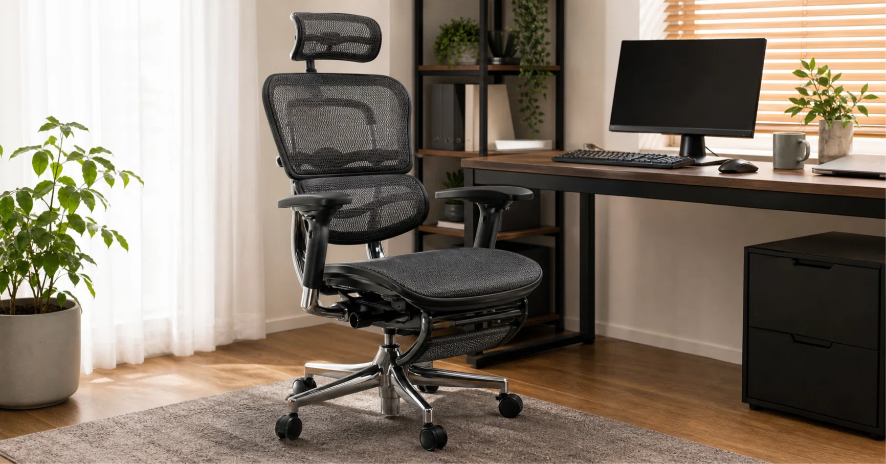 Aiming for a high-end chair with a built-in ottoman: Ergohuman 2 