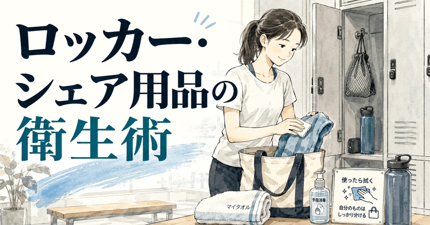 ロッカー・シェア用品の衛生術｜ぬぐい@衛生の話をしよう