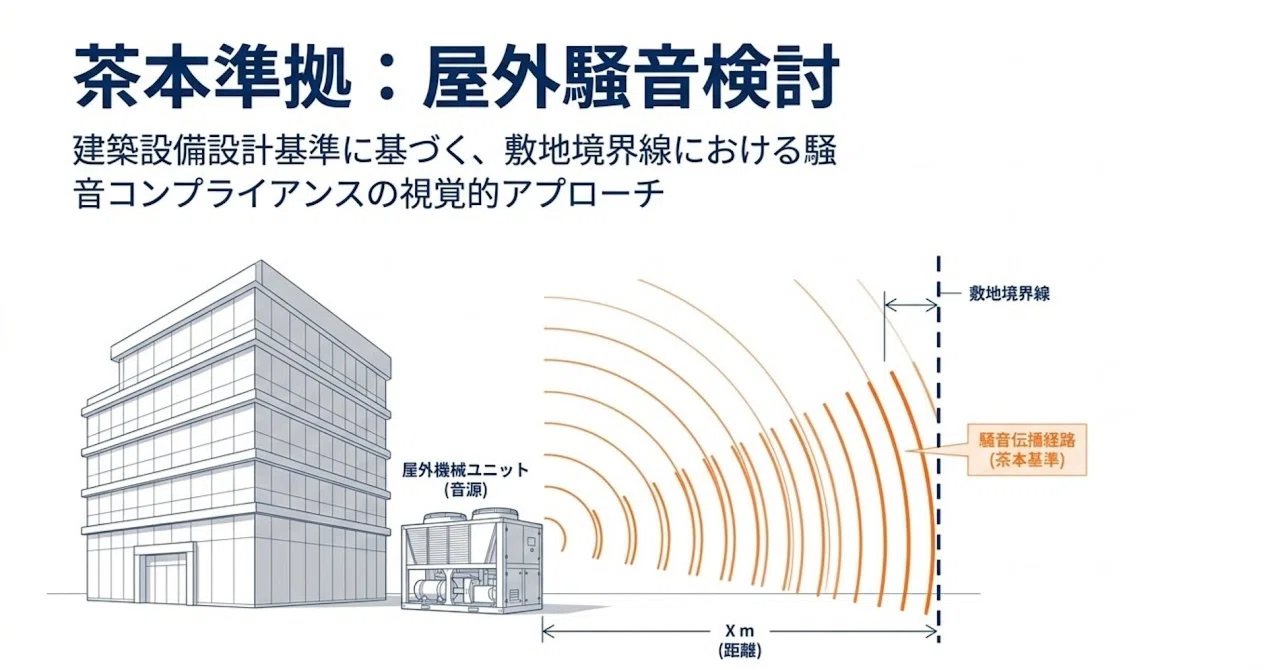 茶本準拠》建築設備設計における屋外騒音コンプライアンス技術解説書