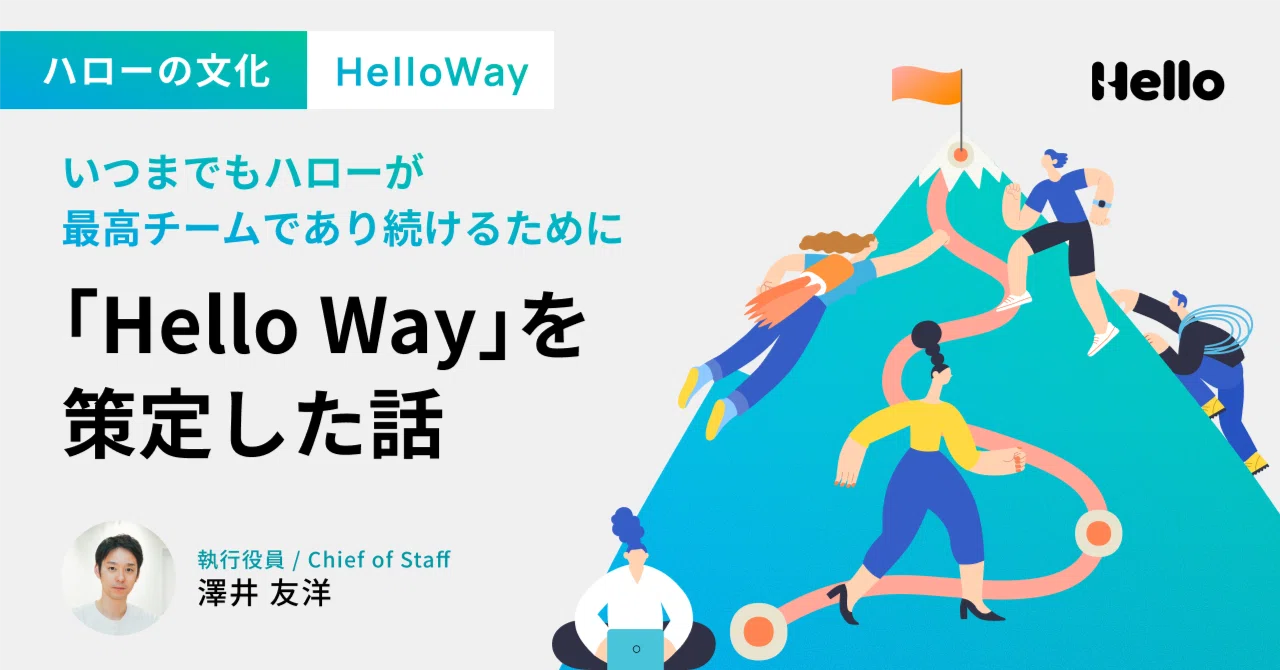 Hello Way いつまでもハローが最高チームであり続けるために「Hello Way」を策定した話|Hello, Inc.