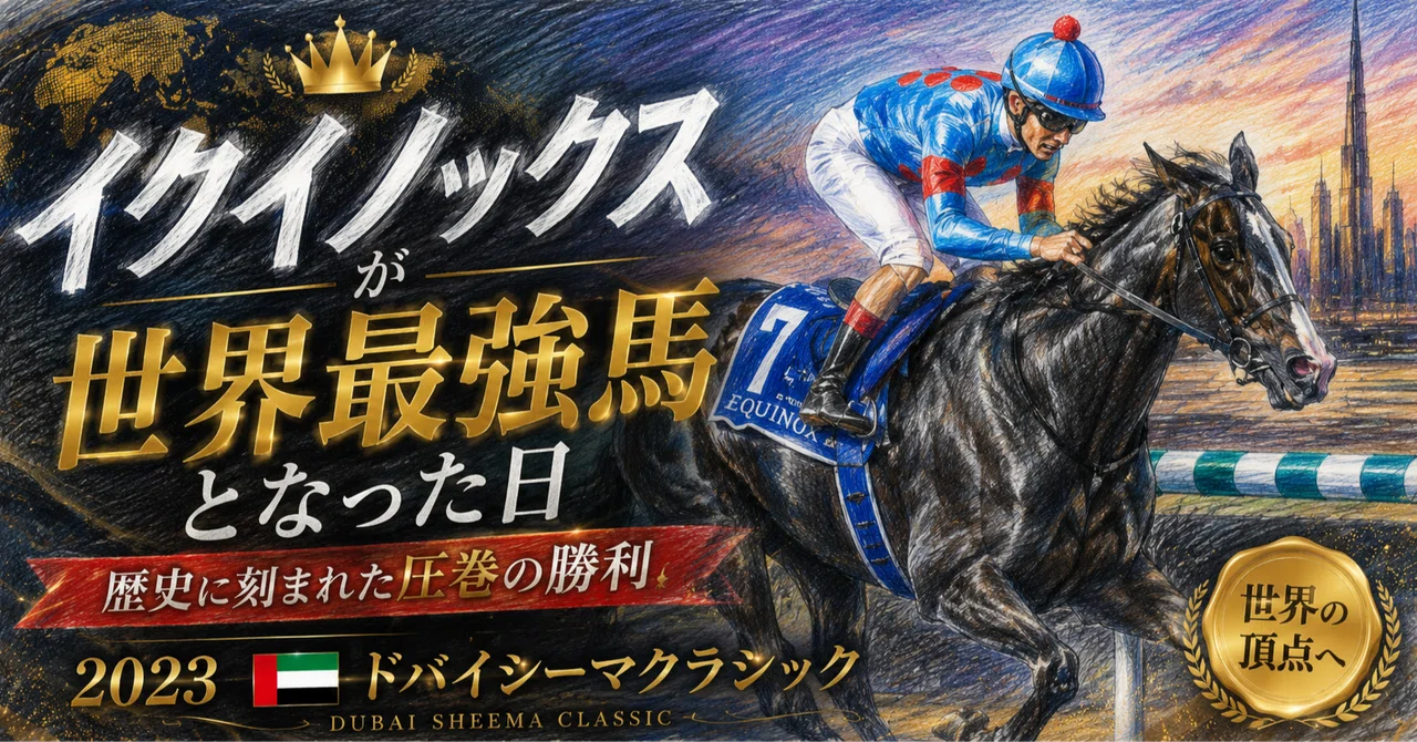 イクイノックスが世界最強馬となった日──2023年ドバイシーマ