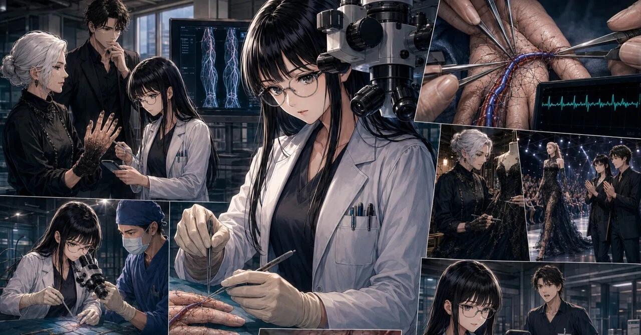 『DoRed 血管工学士』No.5 第4話「至高のニードル ――漆黒の糸と職人の指先」｜梶研吾